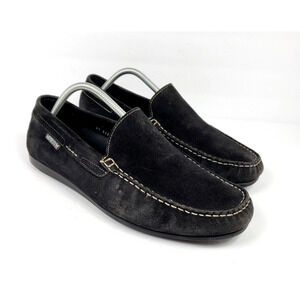 Mephisto Cool-Air Mens Size 10 Black Suede Slip On Casual Driving Loafer Shoes